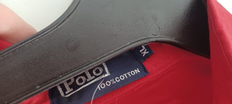 POLO shirt, red, s. XL? , NEW Carousel 2