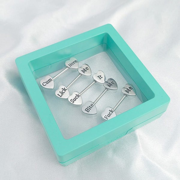 5pc Nipple Piercing Barbell Carousel 1
