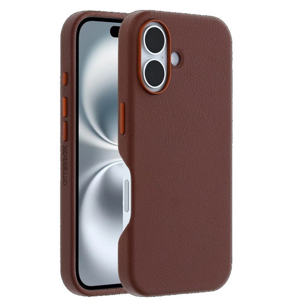 OtterBox Symmetry MagSafe Cactus Leather Apple iPhone 16 (6.1') Case Brown - ... Carousel 1