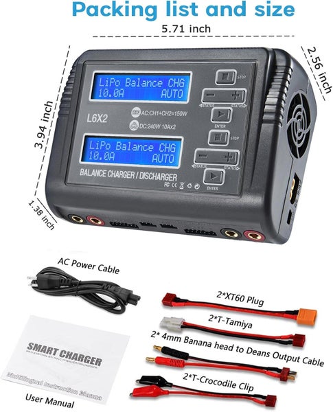 LiPo Battery Charger Dual RC LiPo Balance Battery Charger62952856008834114