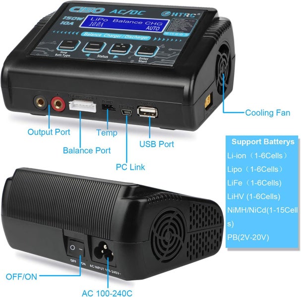 LiPo Charger RC Charger Lipo Battery Balance Charger63656241859203112