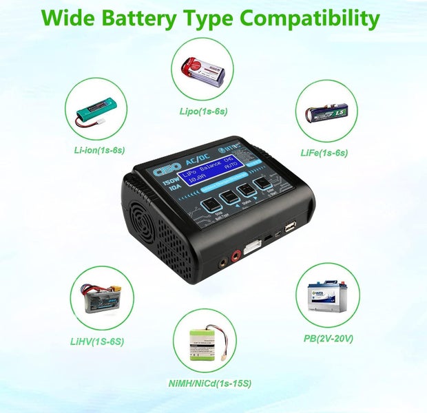 Lipo Battery Charger, Balance Charger Discharger 150W 10A AC/DC62951904772483111