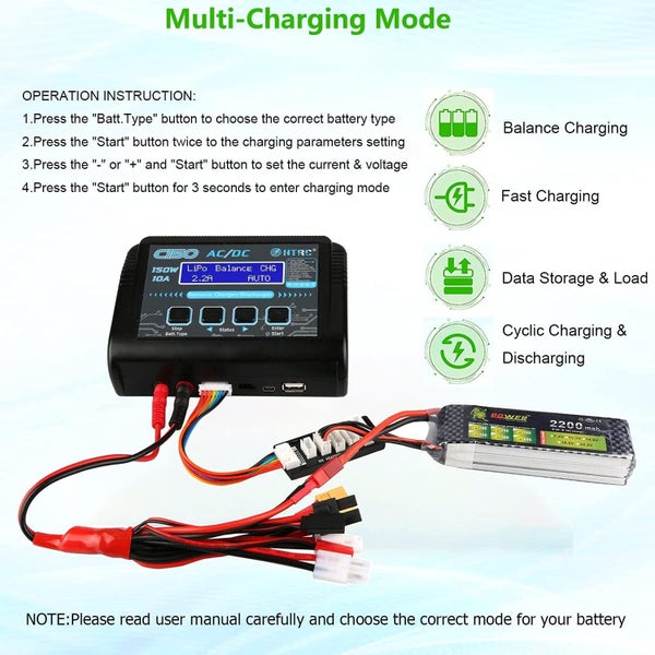 Lipo Battery Charger, Balance Charger Discharger 150W 10A AC/DC62951904772483112