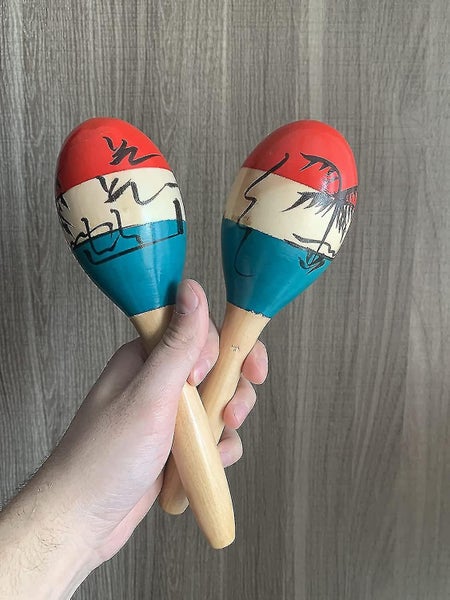 Kids & Adults 1 Pair | Wooden Rumba Shaker | Great Tool For Learning Activities Carousel 5