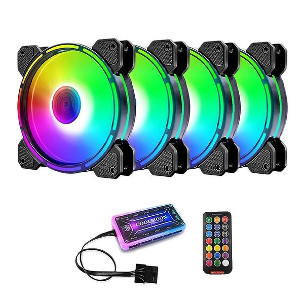 120mm Ultra-quiet Rgb Chassis Cooling Fans, Equipped With Remote Control Hub, Co Carousel 1