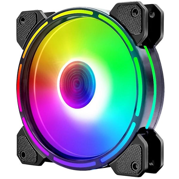 120mm Ultra-quiet Rgb Chassis Cooling Fans, Equipped With Remote Control Hub, Co Carousel 4