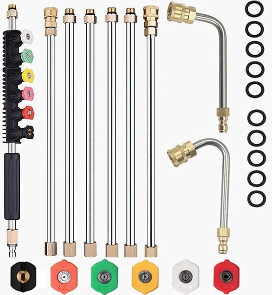 New 1/4 Inch High Pressure Washer Wand Extension Set Sale Sale Carousel 1