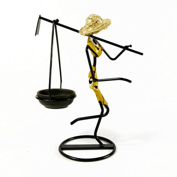 Gold Modern Iron Art Candle Holder Stylish Decorative Stand For Living Room Din Carousel 1