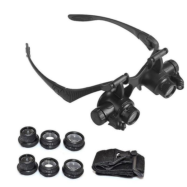 Usb Rechargeable, Head-mounted Magnifying Glass And Reading Glasses Carousel 1