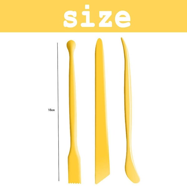 15-piece Diy Plastic Polymer Carving Set Clay Tools For Carving, Styling, Emboss62974819344514111