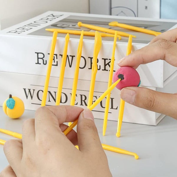 15-piece Diy Plastic Polymer Carving Set Clay Tools For Carving, Styling, Emboss62974819344514113