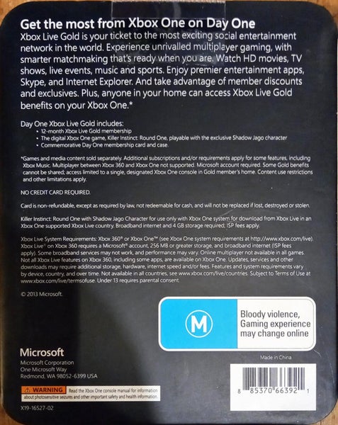 XBOX LIVE Day ONE 2013 - steel case Carousel 2