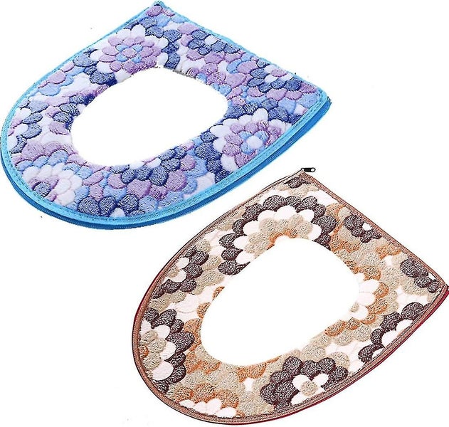 Toilet Seat Covers Cushion Bathroom Warm Skin friendly Four Seasons Available Zi Carousel 1