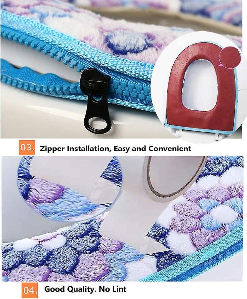 Toilet Seat Covers Cushion Bathroom Warm Skin friendly Four Seasons Available Zi Carousel 5
