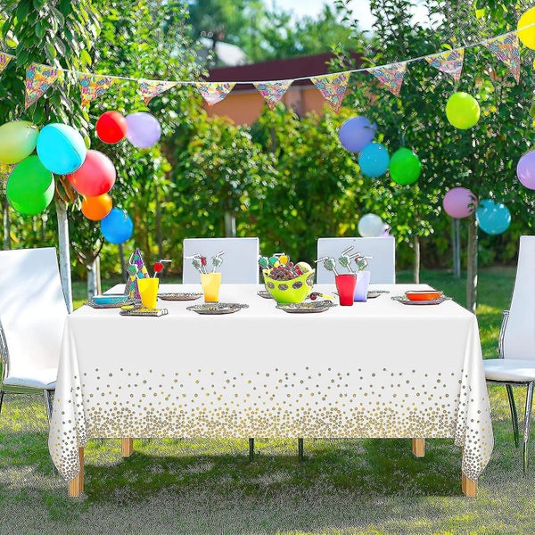 Disposable Tablecloths Plastic 3pcs Rectangle Tablecloths For Outdoor Wedding An Carousel 5