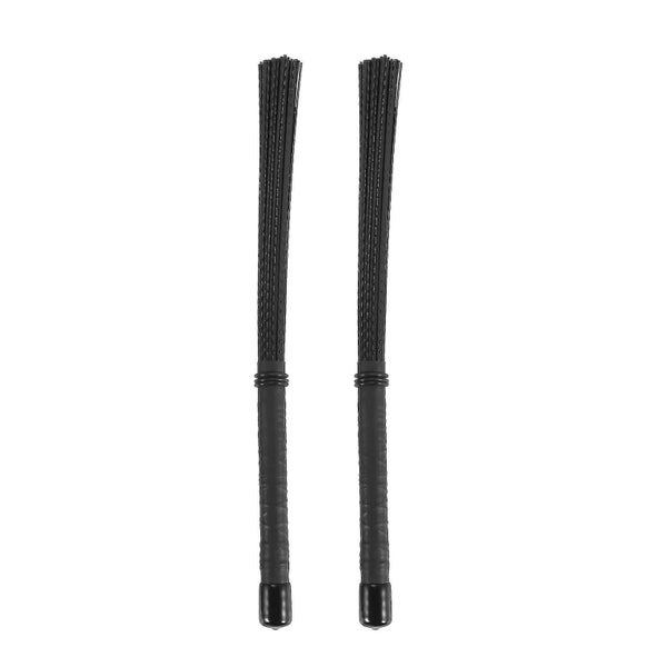 2pcs Cajon Brush Telescoping Drum Brushes Nylon Sticks Percussion Carousel 1