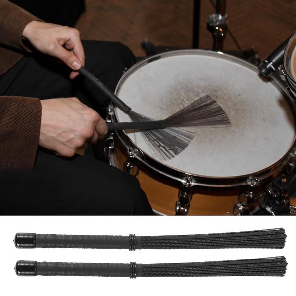 2pcs Cajon Brush Telescoping Drum Brushes Nylon Sticks Percussion Carousel 5