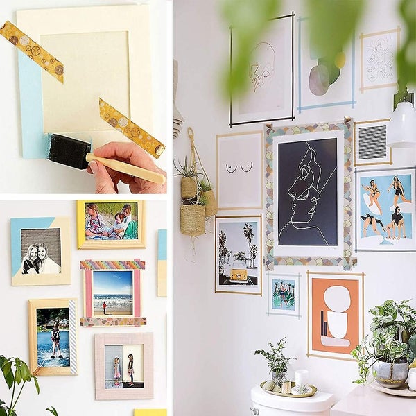 Washi Tape 12 Rolls Decorative Washi Tape Set With Cute Gold Foil Flower Desig Carousel 5