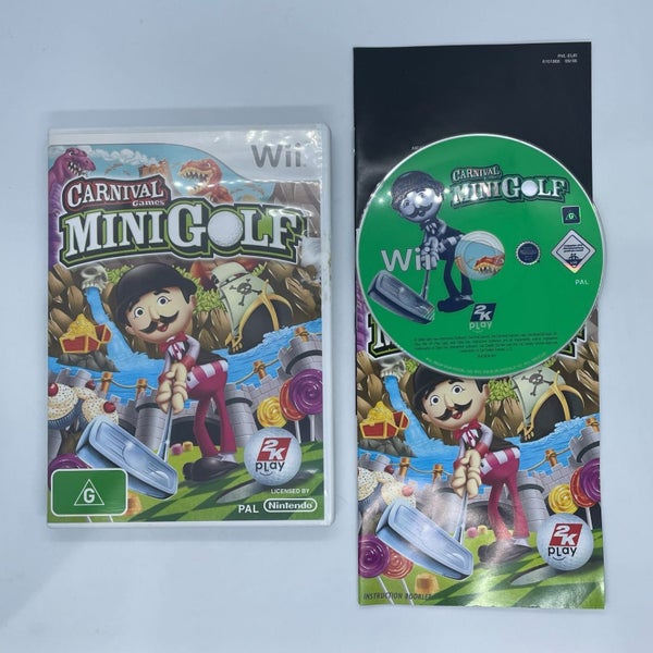 Carnival Games Mini Golf Nintendo Wii Game + Manual PAL Carousel 1