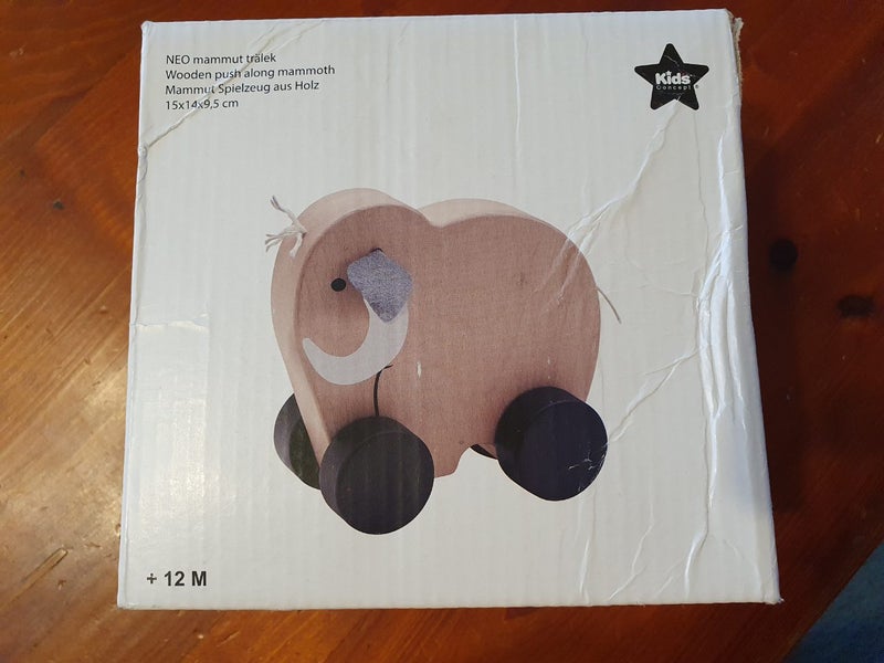 Kids Concept Wooden Push Along Mammoth Carousel 1