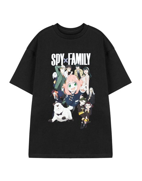 Spy Family Black Short Sleeved T-Shirt (Unisex) Carousel 1