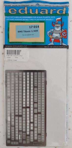Eduard Photo-etched part for 1/400 RMS Titanic. Carousel 1