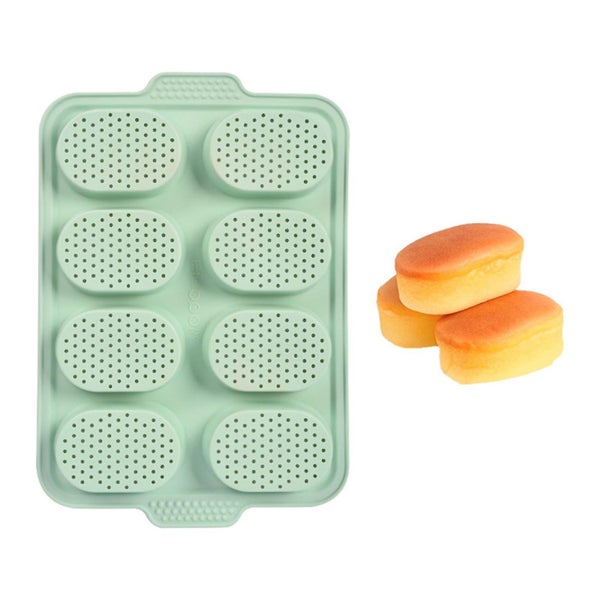 8 In A Row Cake Silicone Mould With Vent Design Foldable Space Saving Mould For Carousel 1