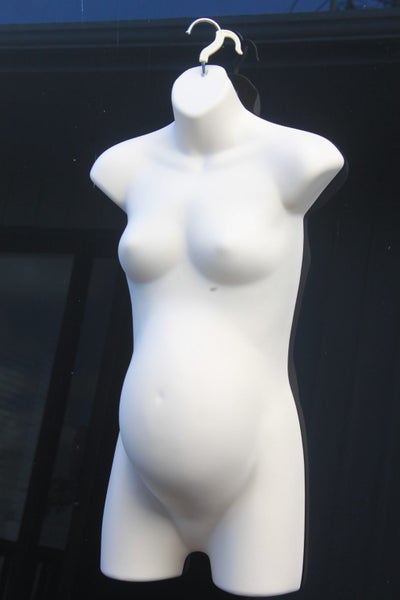 Female Maternity Hanging Form with Hook White Carousel 1