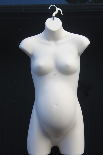 Female Maternity Hanging Form with Hook White Carousel 2