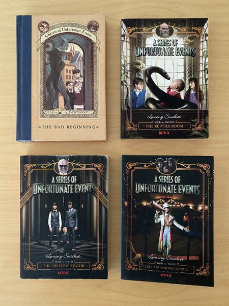4 x 'A Series of Unfortunate Events' books Carousel 1