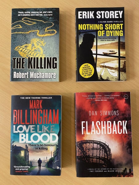 4 x thriller type books Carousel 1