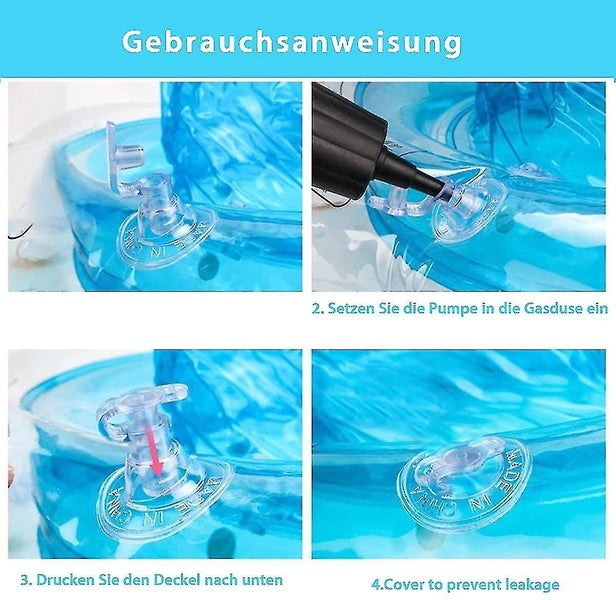 Cartoon Transparent Swimming Ring Seat Ring Newborn Baby's Armpit Ring Thickened Carousel 3