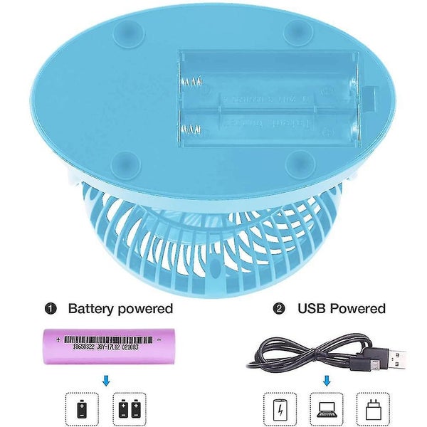 Desk Fanmini Usb Charging Fan Automatic Shaking Head Rotation Perfect Small Pers Carousel 3