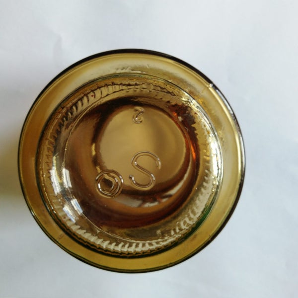 Amber Glass Container/Vase Carousel 20