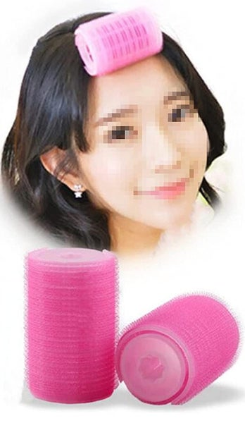 2pcs/set Plastic Hair Rollers Curlers Bangs Self-adhesive Hair Volume Hair Curli Carousel 1