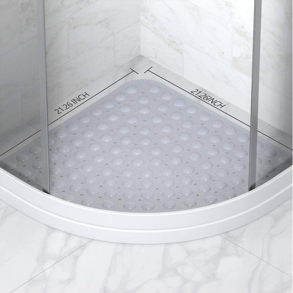 Shower Mat Non Slip With Suction Cups, 21 X 21 Inches Anti Slip Corner Shower Ma Carousel 2