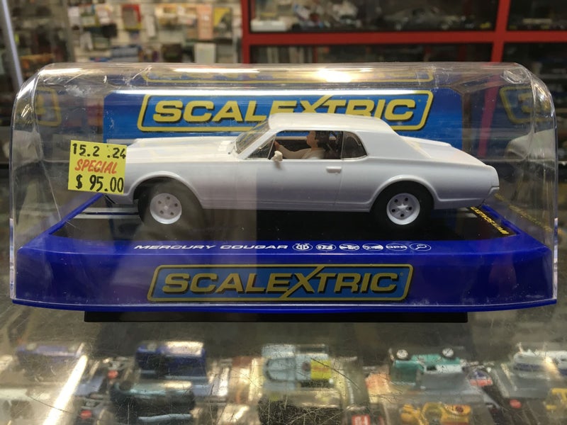 1/32 SCALEXTRIC- MERCURY COUGER PLAIN WHITE #C3443TF Carousel 1