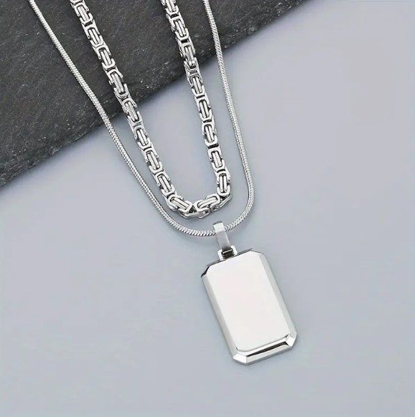 Men's Titanium Steel Minimalist Chain Stack Carousel 1