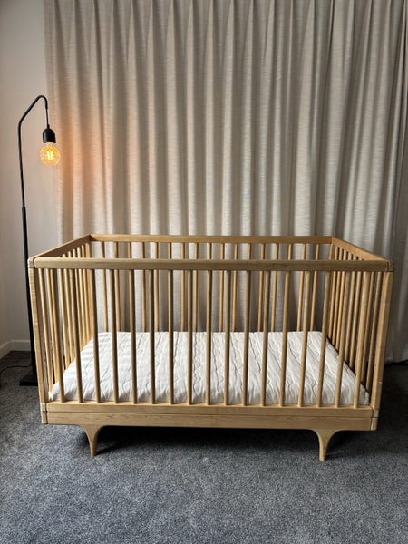 Kalon Caravan Cot + Nature Baby organic cot mattress Carousel 1