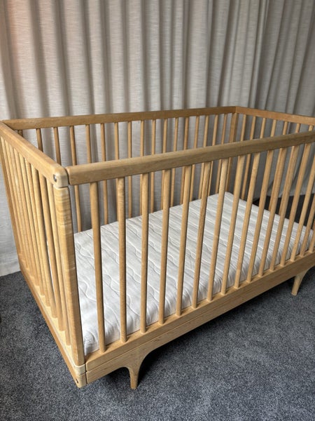Kalon Caravan Cot + Nature Baby organic cot mattress Carousel 2