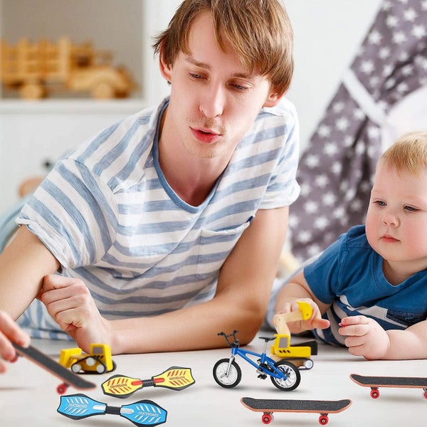 18 Pieces Mini Finger Toys Set Hand Skateboard Finger Skateboards For Kids Finge Carousel 5