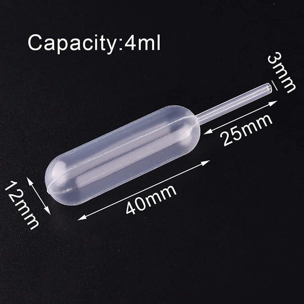 Transfer Pipettes, Stor 100 Pcs 4ml Disposable Pipettes Liquid Dropper Pipette Carousel 2