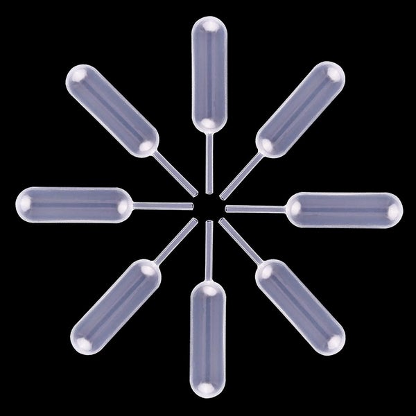 Transfer Pipettes, Stor 100 Pcs 4ml Disposable Pipettes Liquid Dropper Pipette Carousel 5