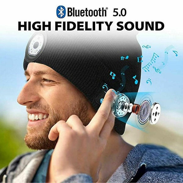 Bluetooth Led Beanie Hat With Music Speakers Carousel 5