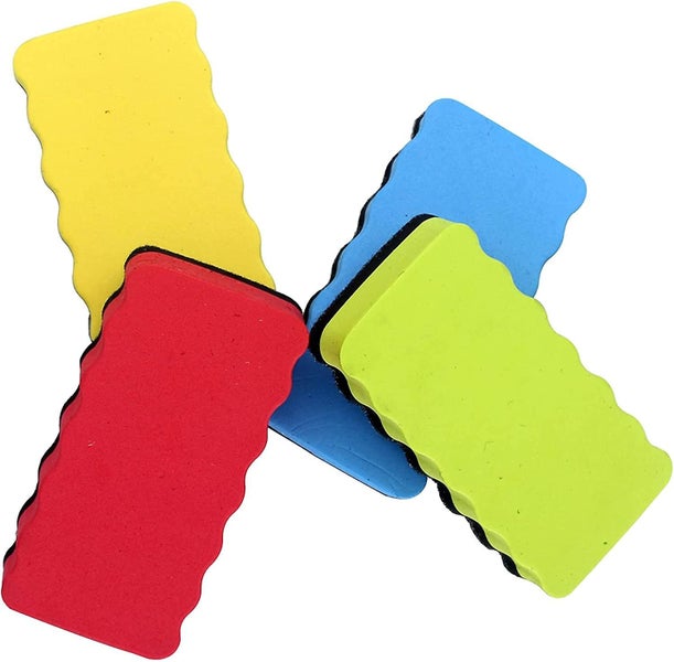 Dry Erase Erasers (4 Pack), Magnetic Whiteboard Eraser For Magnetic Glassboard, Carousel 1