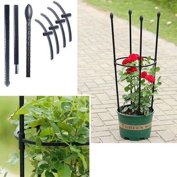 Assembled Flower Pot Support Cage - Round Trellis for Climbing Plants Carousel 5