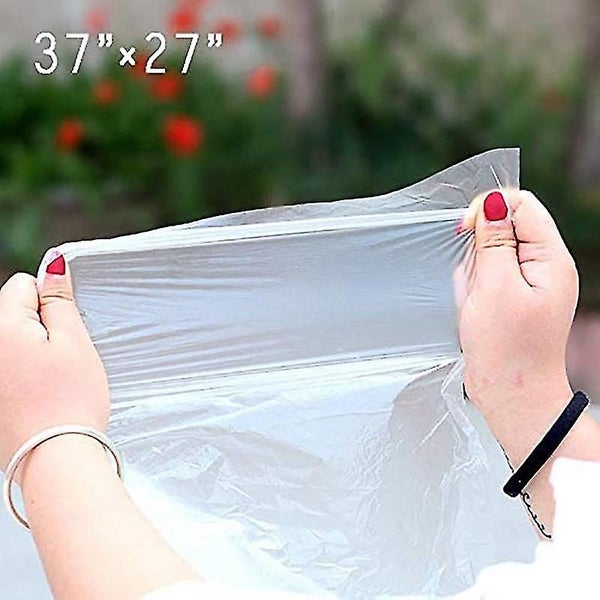 100 Pcs Rabbit Cage Liners Disposable Large Plastic Mat Films For Bunny Guinea P Carousel 2