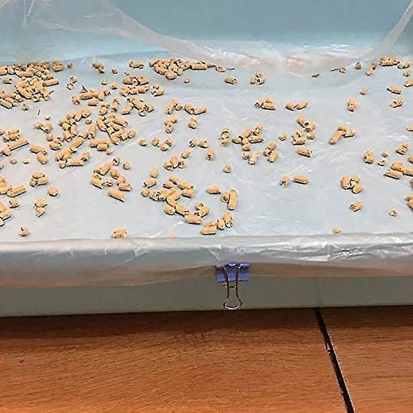 100 Pcs Rabbit Cage Liners Disposable Large Plastic Mat Films For Bunny Guinea P Carousel 5