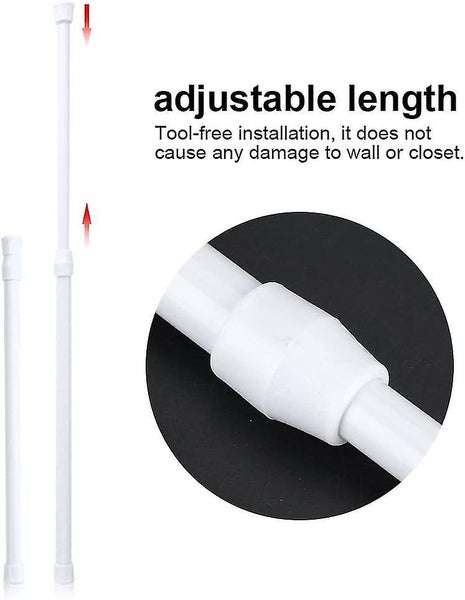 Adjustable Shower Curtain Rail - Steel Tension Pole (30-50 inches) Carousel 5