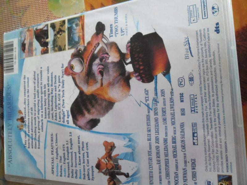 DVD - ICE AGE - SCRAT MISSING ADVENTURE Carousel 2